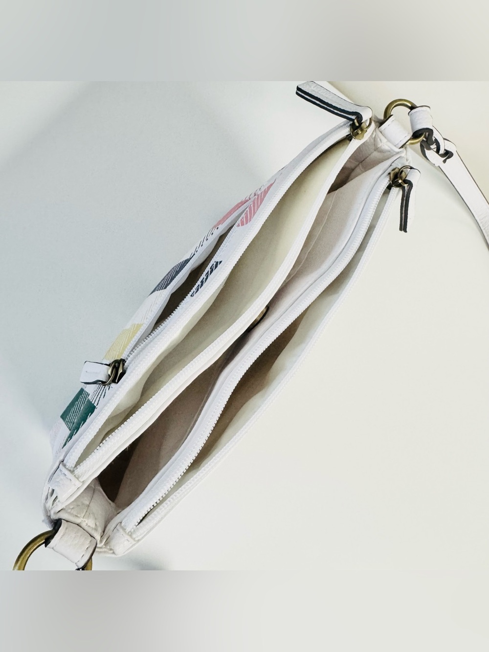 St. John's Bay Plaid Crossbody Bag with Tassel Colorful - Picture 8 of 12